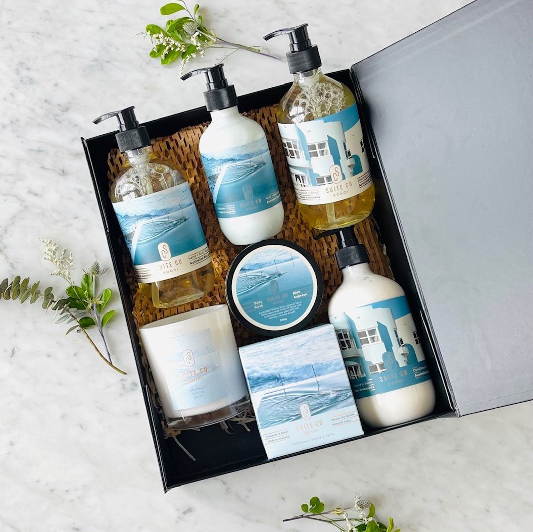 Luxury Beauty Hamper - Australian Blue Cypress, Sandalwood + Black Pepper