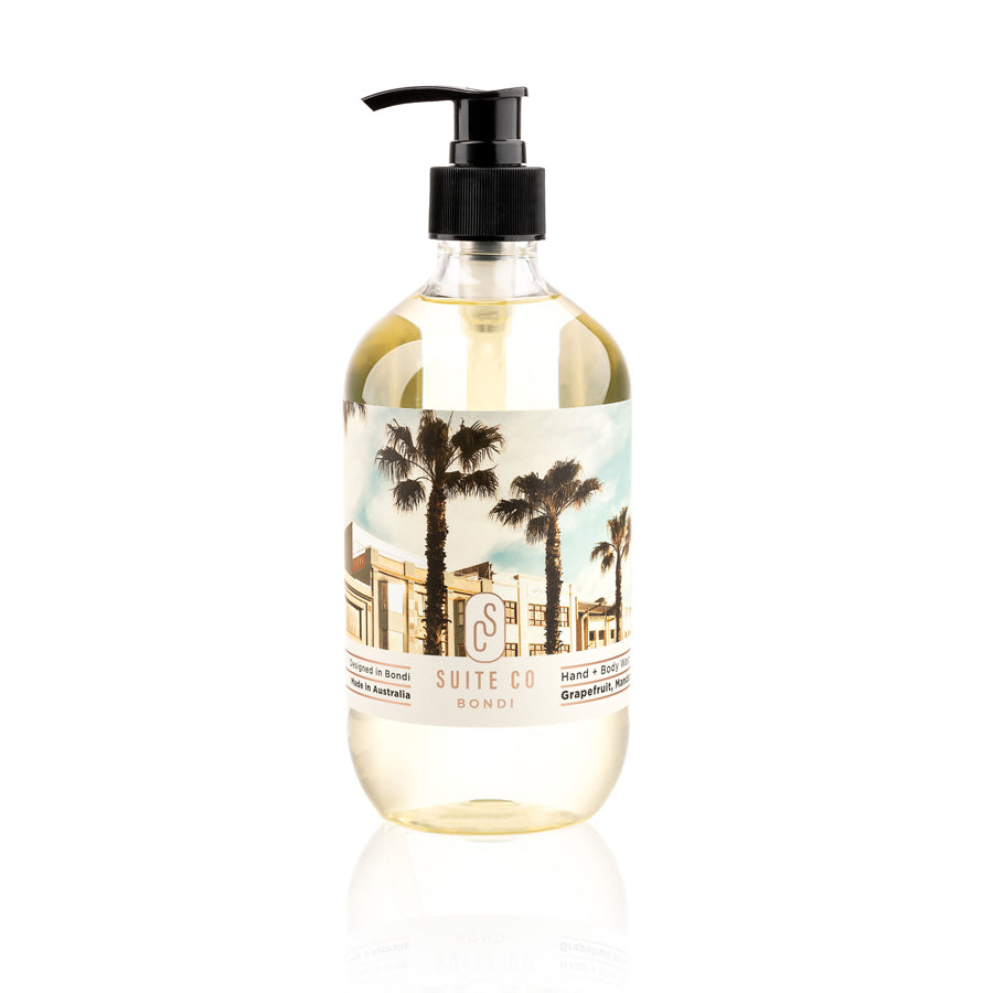 Natural Hand & Body Wash Grapefruit, + Sandalwood Wash Suite Co Bondi